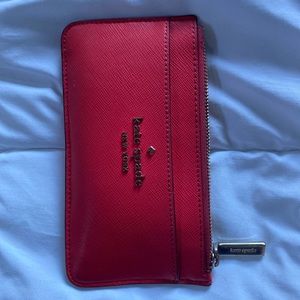 Kate Spade staci large slim card holder - Magenta colored (Gazpacho)